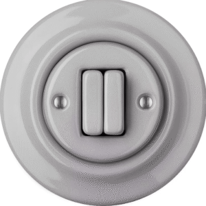 Włącznik ceramiczny RETRO Light Grey