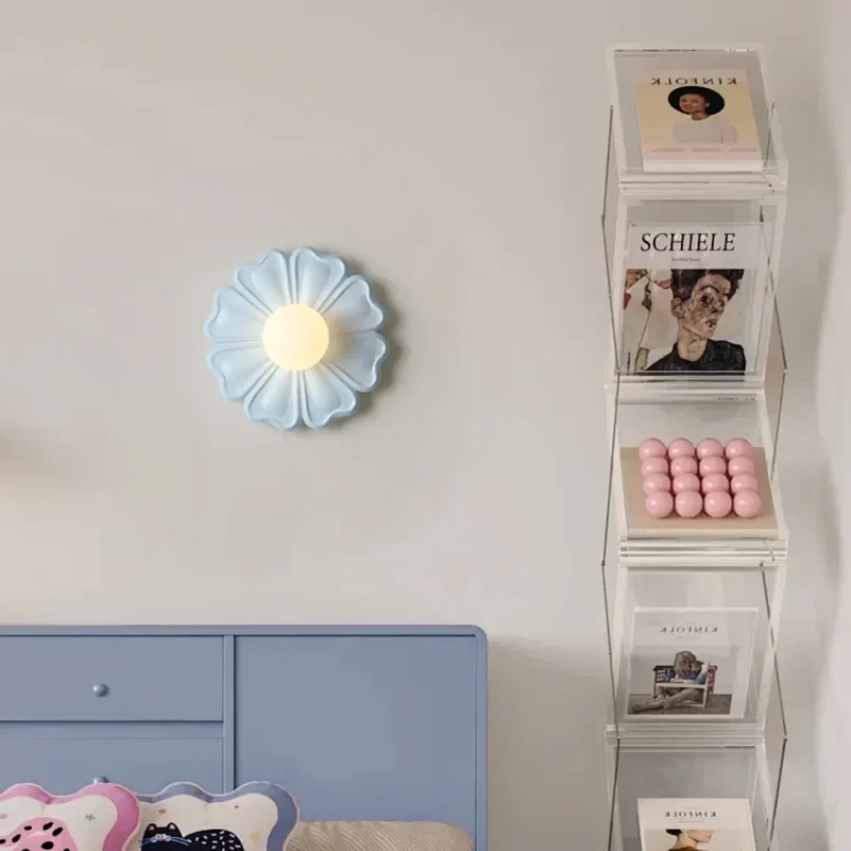 Kinkiet FLORA w kształcie pastelowego kwiatu