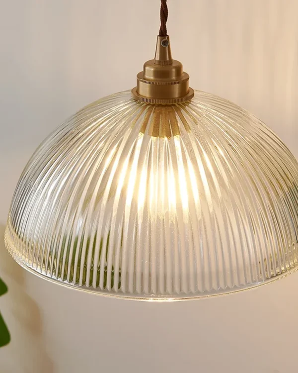 Lampa wisząca VINTAGE Fluted Gold